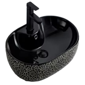 Modern Single-Hole Oval Ceramic Basin Stone Sink for Bathroom and Balcony - Factory Direct