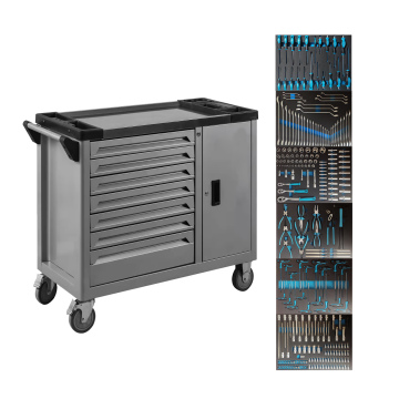 2023 Customized Garage Workshop Tool Cabinet: 7 Drawer Metal Rolling Cart