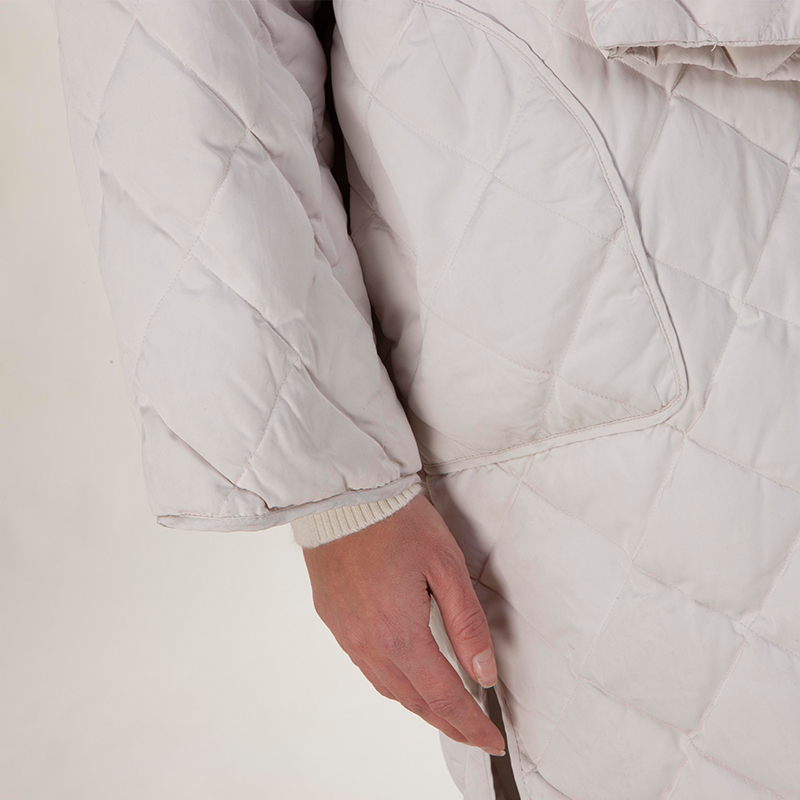 White winter down jacket