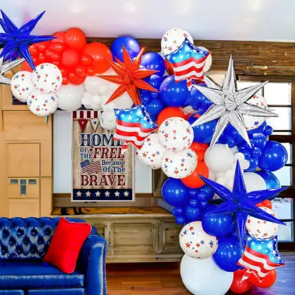Independence day scene decoration balloons