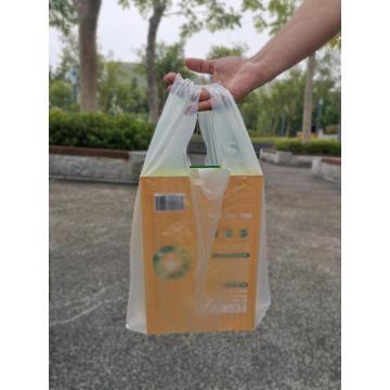 EN13432 Compostable Supermarket Plastic Carrier Bags