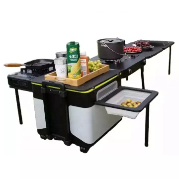 High Power Stoves Camping Kitchen with Folding Table and Storage Chuck Box