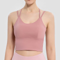 Top corto sportivo da donna Yoga Top