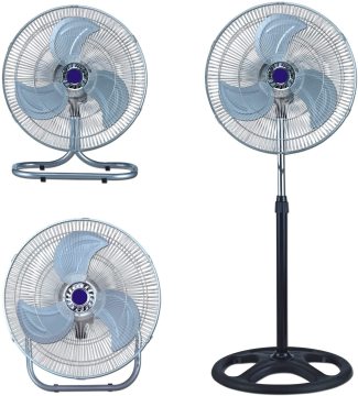 Best Quality 3-in-1 Metal Standing Electrical Fan - Hot Sale 18 Inch Ventilador