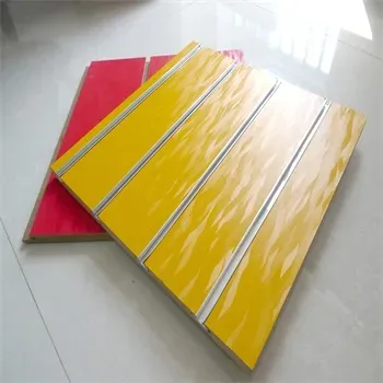 Melamine-Faced Slotted MDF with 7, 9, or 11 Slots