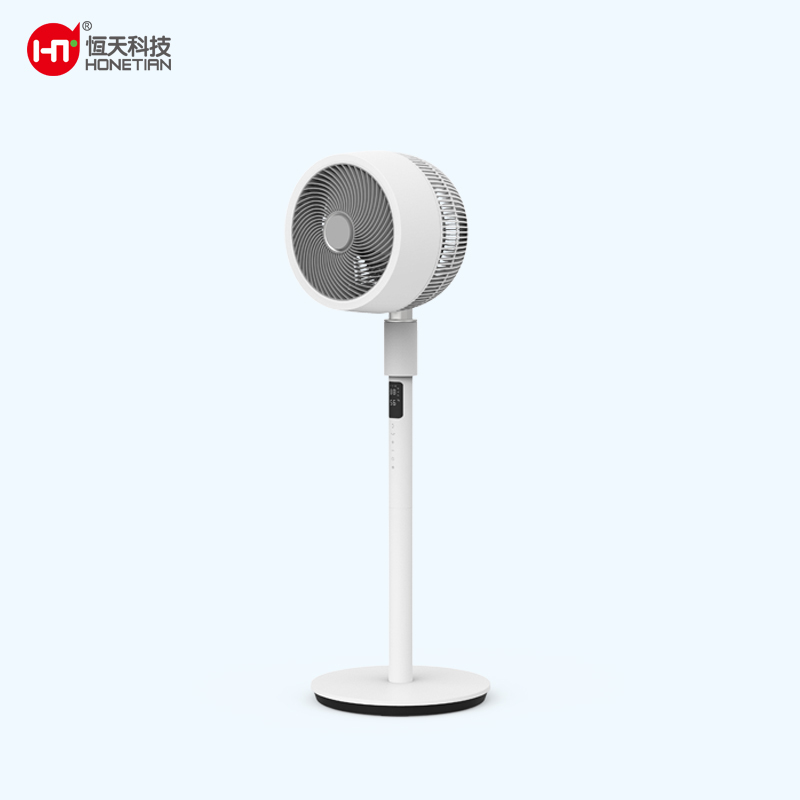 HONETIAN speech control energy efficient LED display 24 timer 32 speeds 6 modes 8 inch 3 blades plastics DC circulator stand fan