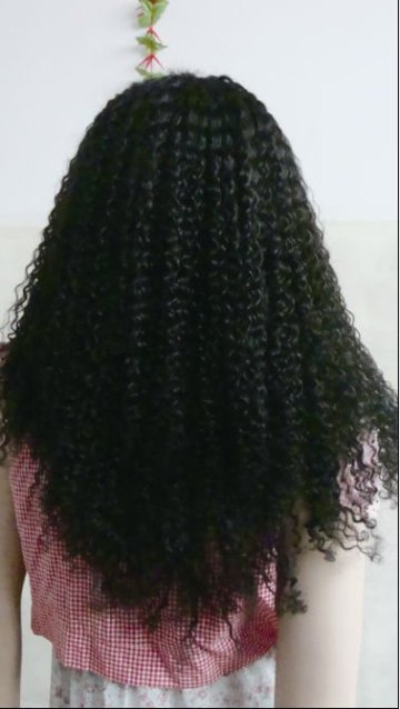 22 inch Jerry Curl afro curl lace wig