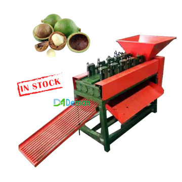 Grüne Macadamia Cracker und Schälgermaschine