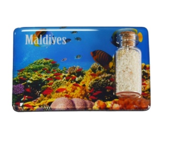 Ocean Beach Sand Drift Bottle & Fridge Magnet - Wholesale Tourist Souvenir Gift