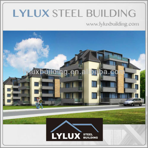 Steel structure designed prefab/prefabricated living apartment