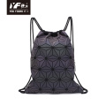 PU Backpack Geometric sequin for teenage girls backpack drawstring bag Supplier