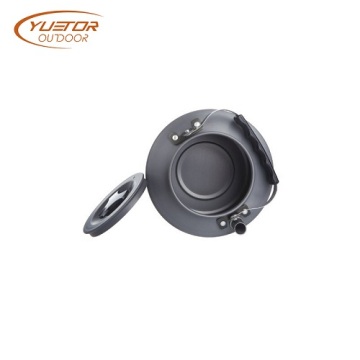1.1L Outdoor Teapot Ultralight Aluminum Camping Kettle Pot