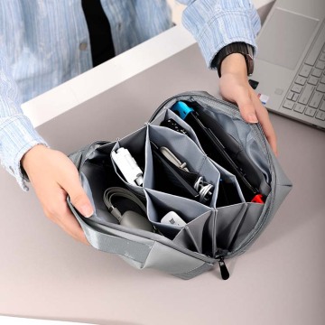 Waterdichte draagbare ritsreisgadget en elektronica -opslagzakje