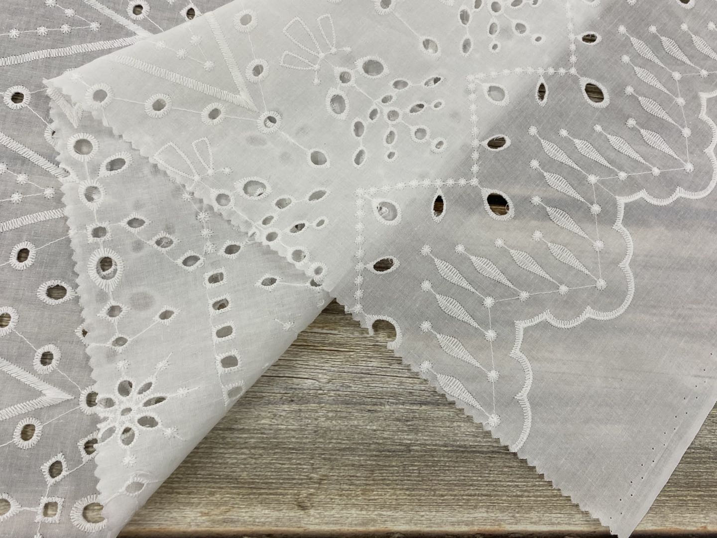 Cotton Eyelet Embroidery Fabric