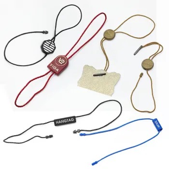 Custom 3D Embossed Logo Sneaker Lockable Rope Hangtags