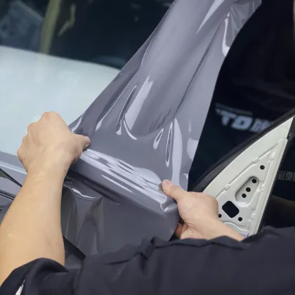 Wholesale Gray Car Cover Sticker Accessory Spoiler Cover Vinyl Sticker Car Vinyl Wrap