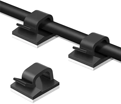 Cable Management Cord Organizer Clips Silicone Self Adhesive