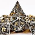 Pure Copper Hollowed Metal Dice Featured with 3D Dragon