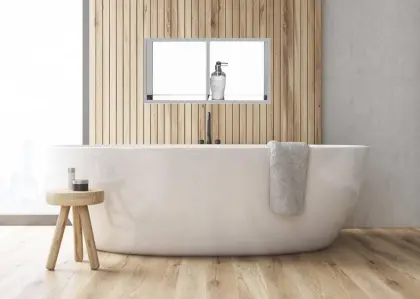 Bestselling Handmade Double Bowl Sink with Integrated Niche