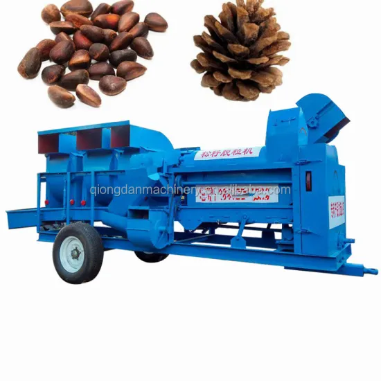 Fully Automatic Pine Nut Cracker and Cone Separating Machine - Mongolia Pinoli Sheller for Sale