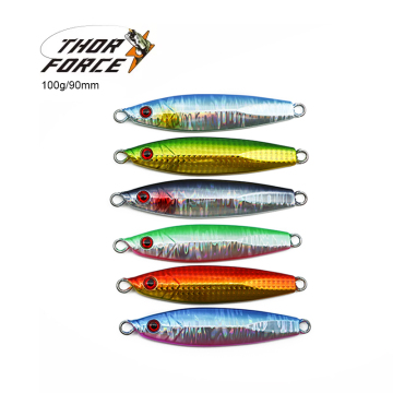THORFORCE Fast Sinking Jigs 100g 90mm 3D Eyes Luminous Fishing Lure