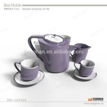 Good looking customized color ceramic slant coffee set