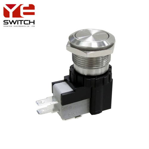 19MM IP67 high current Metal push button switch