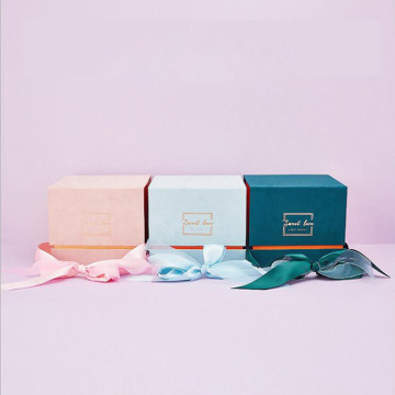 Velvet Small Packaging Magnetic Gift Box Ribbon