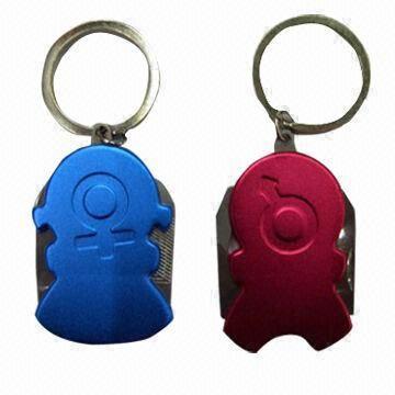 Fashionable Multifunction Keychains, Available in Different Material and Colors, Made of Zinc-alloy