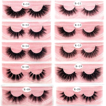 NEW Eyelashes 3D Real Mink Eyelashes Natural Long False Eyelashes 100% Hand Made False Lashes Eye Extension cilios Long lasting