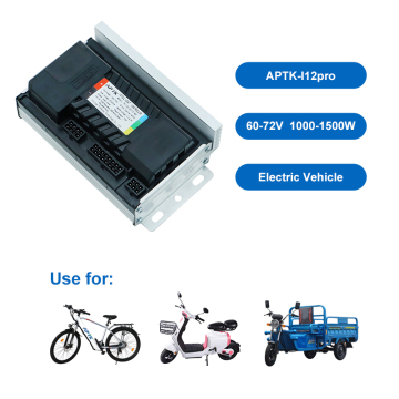 Controlador de motor DC DC sin escobillas de 60V 72V 1500W Controlador integrado de 3 velocidades para bicicleta electrónica