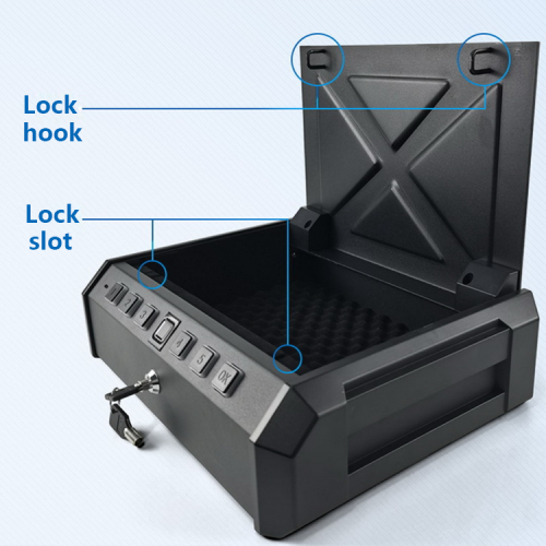 Hidden Safe Portable empreinte digitale Pistolet de sécurité en métal