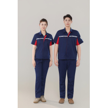 গ্রীষ্মের ছোট হাতা শীর্ষ - গাঢ় নীল