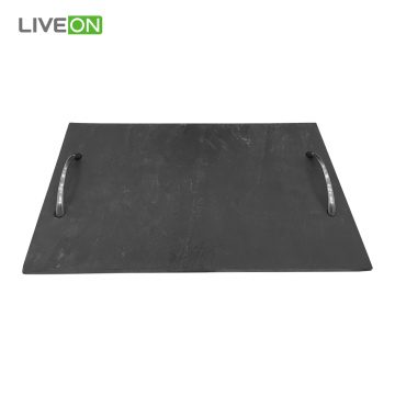 Nature Slate Board mit Edelstahlgriff