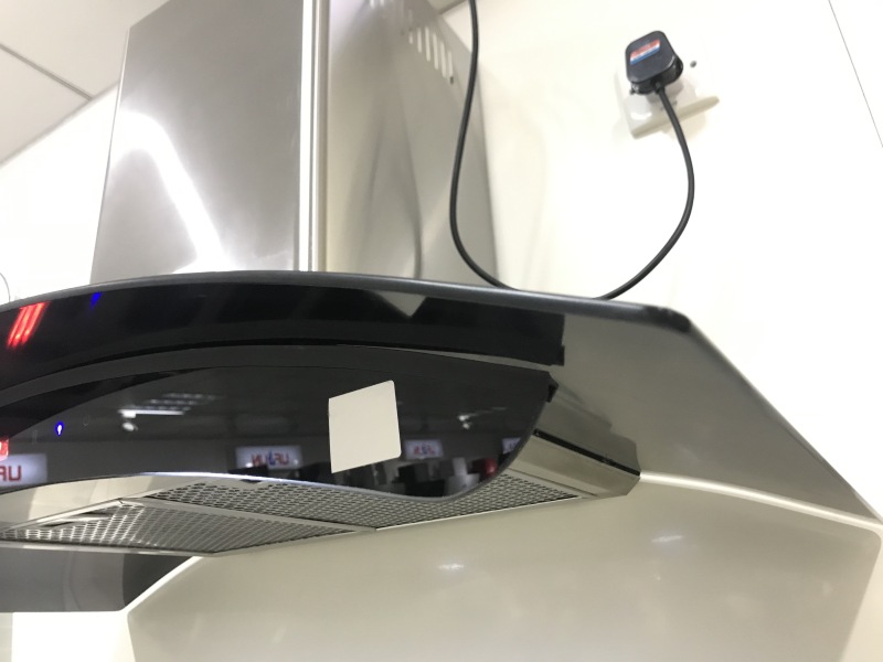 Fashionable hand sensor switch range hood big suction power copper motor kitchen use modern chimney range hood