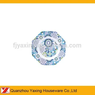 QuanZhou yaxing melamine 8.5" Octagon Dinner platters
