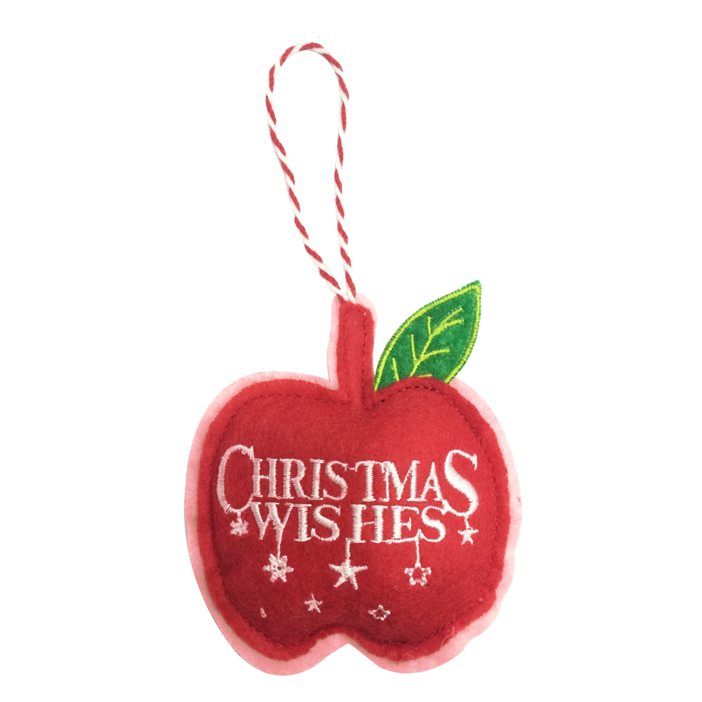 Christmas 3d Apple Pendant Decorations