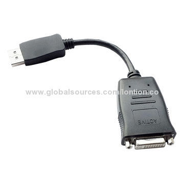 DisplayPort to DVI Cable (24 + 1), 64uA Standby Mode Current