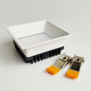 Bahan Baku Square LED Downlight 12W