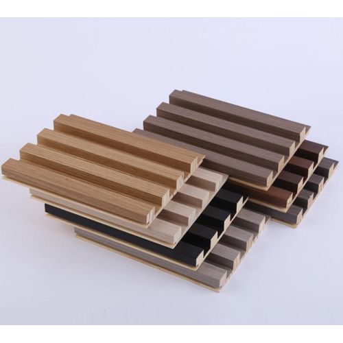 Popular waterproof wood grain fluted panel