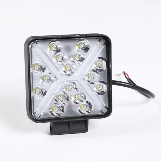 16 LED 48W Off-Road Car Work Light with Flashing DRL for Motorcycles, Trucks, and Cars