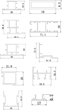 Thailand Premium Aluminum Building System for Doors and Windows