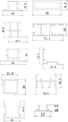 Thailand Premium Aluminum Building System for Doors and Windows