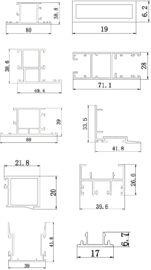 Thailand Premium Aluminum Building System for Doors and Windows