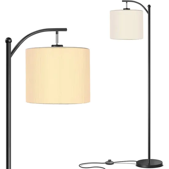Arched Black Finish Luxury Nordic Floor Lamps for Contemporary Minimalist Home Decor