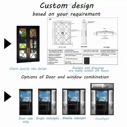 Hitech Luxury Design Villa Main Thermal Break Door