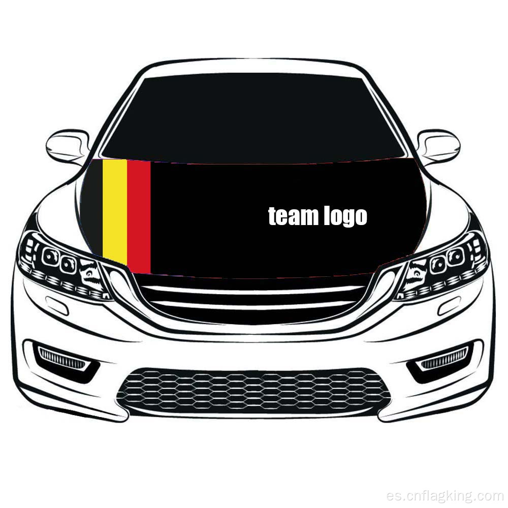 bandera de capucha personalizada para el equipo nacional de Bélgica 100% tejido elástico alto