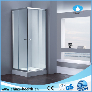 German framed sliding shower enclosure