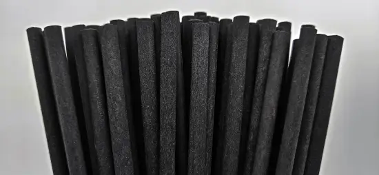 Fully biodegradable bamboo charcoal coffee straw