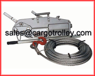 Wire rope pulling hoist price list and details